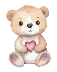 PNG Otter heart cute love.