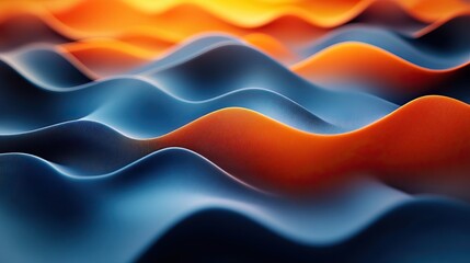 An abstract background combining blue and orange lines.