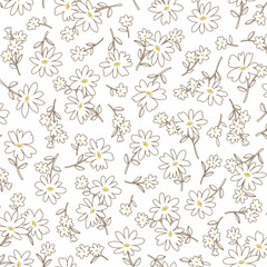 Abstract floral pattern perfect for textile design,