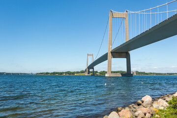 New Little Belt Bridge connecting Jutland and Funen at Middelfart