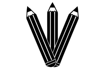 pencils isolated on white