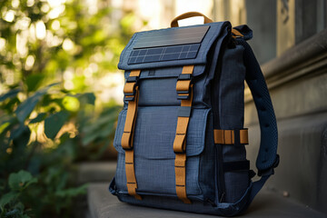 Discover a stylish and eco-friendly backpack crafted from recycled materials, perfect for outdoor adventures and daily commutes in urban settings
