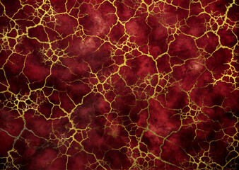 red velvet with gold craquelure, background