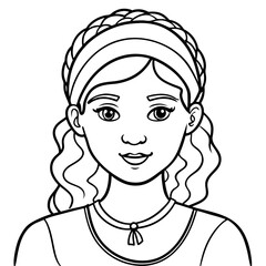 sister wearing headband