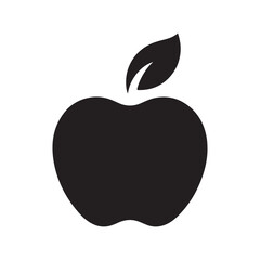 Apple icon silhouette vector art illustration 