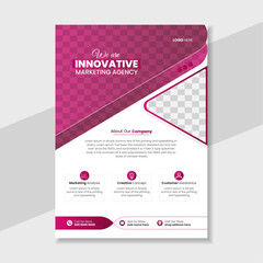 Creative modern professional corporate business flyer design template for marketing