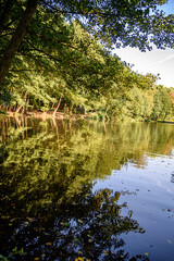 Lake in a park in Germany