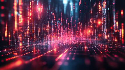 Fototapeta premium An abstract business technology background featuring graph elements, stock trading, and finance market themes, generated by AI.