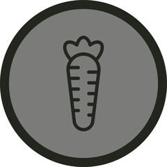 Carrots Vector Icon Design