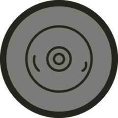 Compact Disc Vector Icon Design