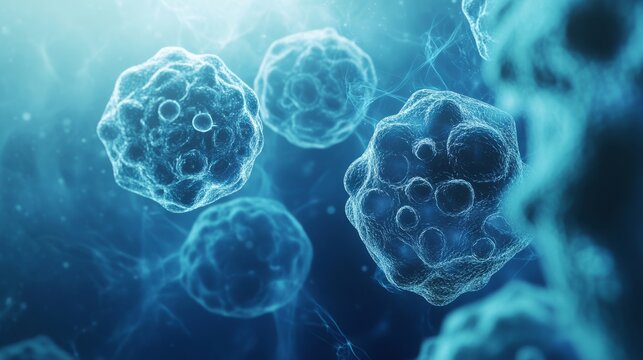 Microbial Life in Blue