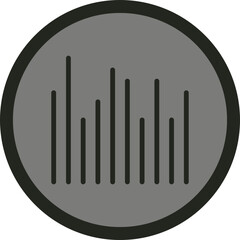 Audio Bars Vector Icon Design