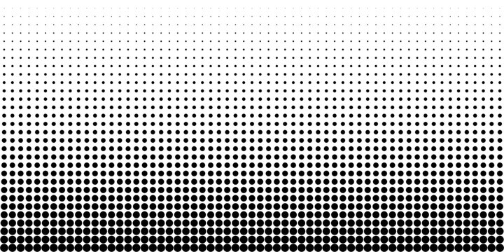 Dot pattern seamless background. Circle polka dot pattern vector template. Abstract futuristic dotted mesh with gradient effect. Geometric minimal digital design.