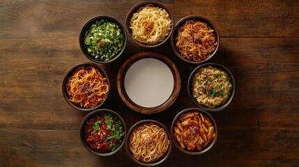 Minimalist background design for food packaging mockups, featuring isolated noodle containers and blank vector templates in clean, white renderings.
