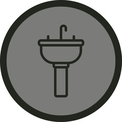 Sink Vector Icon Design