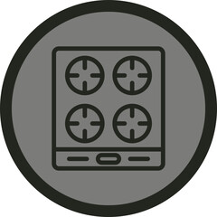 Stove Vector Icon Design