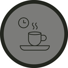 Coffee Break Vector Icon Design