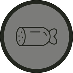 Salami Vector Icon Design