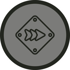 Forward Arrow Vector Icon Design