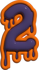 3D Halloween Alphabet 2