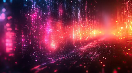 Fototapeta premium An abstract futuristic background with a faded computer technology theme, suitable for business contexts.