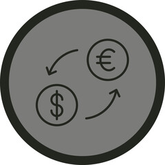 Currency Exchange Icon Design