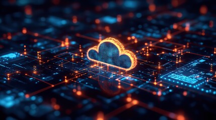 An abstract representation of algorithms with cloud computing captures the intertwined complexity of data and coding.