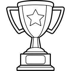 trophy award drawing