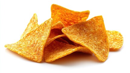 Fototapeta premium Crunchy tortilla chips stacked invitingly for a perfect snack experience