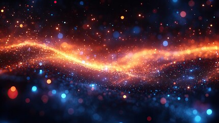 Fototapeta premium An abstract science or technology background with space for text.