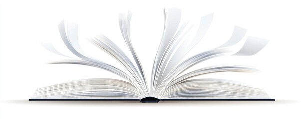 The book is open to a page with a white background