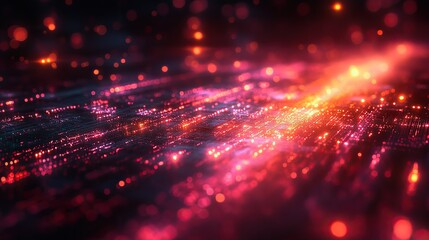 Obraz premium An abstract technology background with luminous light effects, enhancing the futuristic aesthetic.