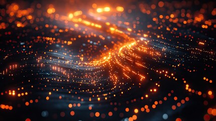 An AI-generated abstract technology background showcasing futuristic design elements.