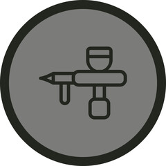 Airbrush Vector Icon Design