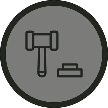 recommend clip art: Auction Vector Icon Design