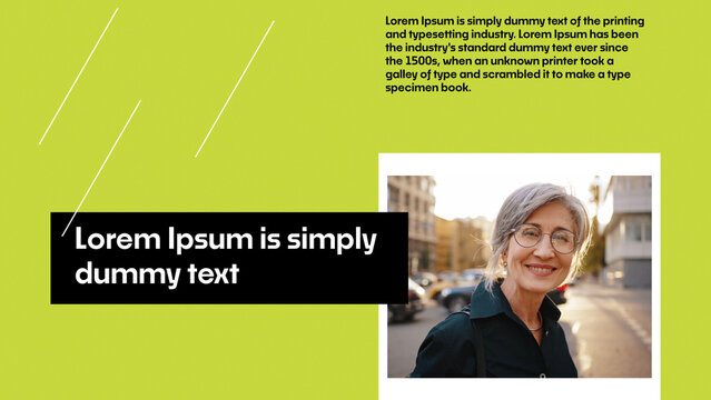 Animated Slideshow Consisting of Image and Text Animation