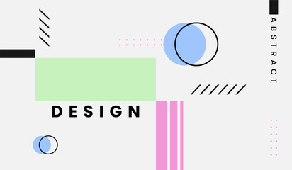 Minimal abstract shapes background