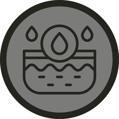 Oil Skin Vector Icon Design