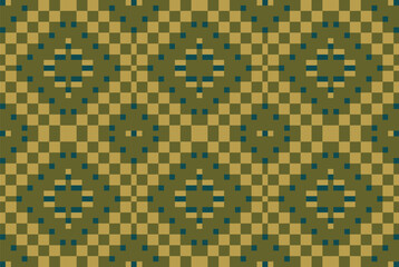 Aztec Ikat Design Pattern Drawingfolk Embroidery, Aztec Geometric Ornament Print. Design for Carpet, Wallpaper, Clothing, Wrapping, Fabric