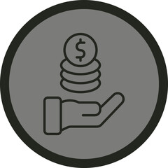 Charity Fund Vector Icon Design