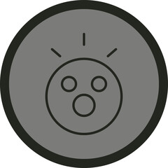 Awe Vector Icon Design