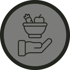 Give Food Vector Icon Design