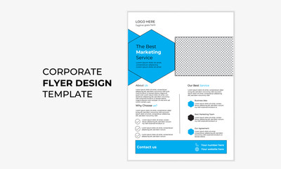Professional Flyer Design Template, Marketing Flyer, Poster, Leaflet