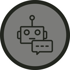 Chatbot Vector Icon Design