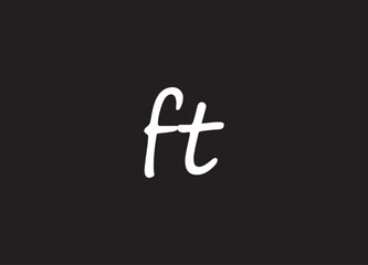 FT letter logo and initial logo design