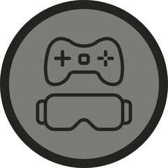 Vr Gaming Icon Design