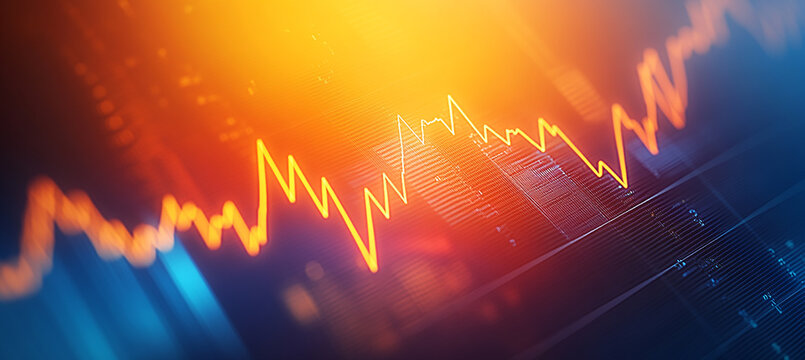 Abstract stock chart