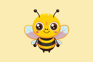 cute bees art   illustration   vector 1 .eps
