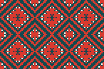 Native Patterns Ethnic Pattern Shirtfolk Embroidery, Aztec Geometric Ornament Print. Design for Carpet, Wallpaper, Clothing, Wrapping, Fabric