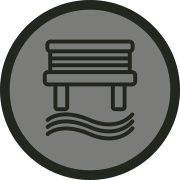 recommend clip art: Water Bridge Icon Design
